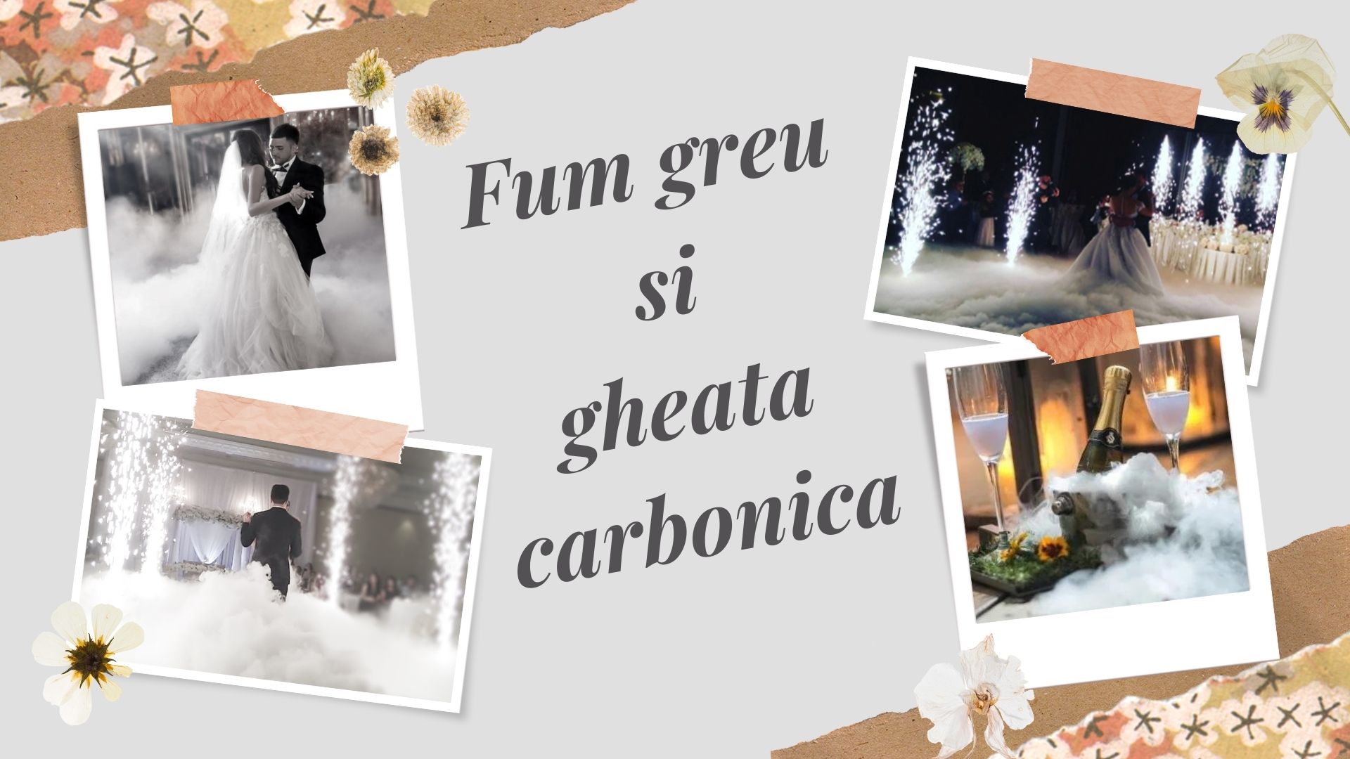 Roxy Style - Fum greu si gheata carbonica la nunta in Targoviste